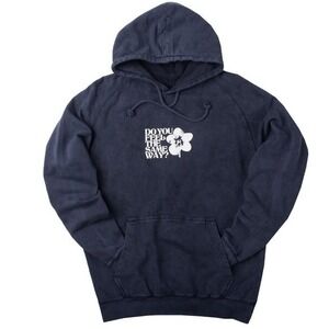 Altru Garden Center Flower Hoodie Sweatshirt in Pigment Dye‎ Navy Size S NWT